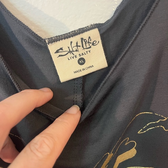 Salt Life Women's Gray Tank Top NWT size XL - Picture 2 of 7